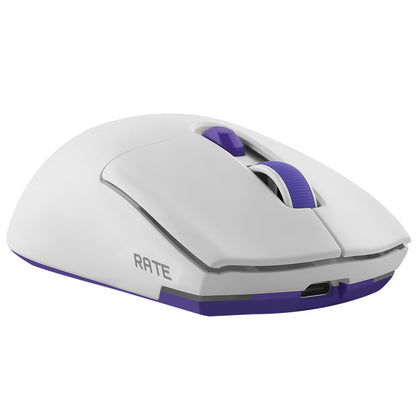 Mouse Gaming Inalámbrico Proove Rate Edición Especial, 800DPI - 12000DPI, Blanco CMRTWRS03002