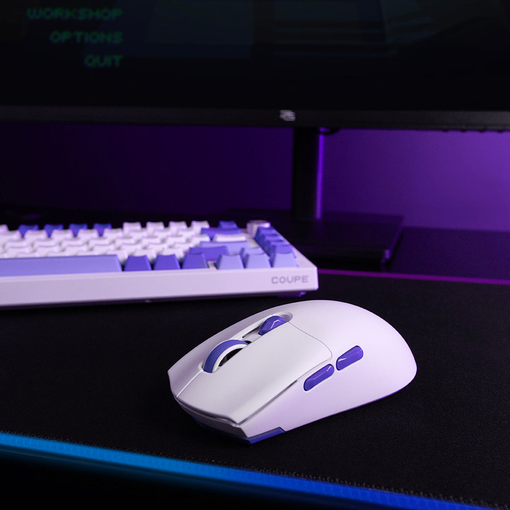 Mouse Gaming Inalámbrico Proove Rate Edición Especial, 800DPI - 12000DPI, Blanco CMRTWRS03002
