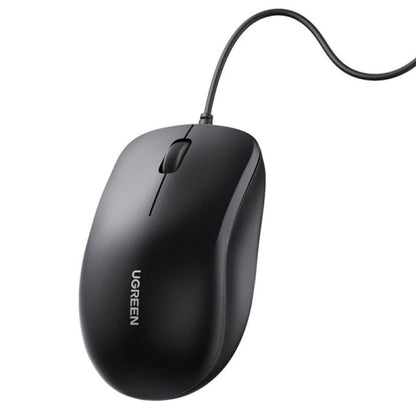 Mouse Wired USB UGREEN MU007, 1200DPI, 1.5m, Negro