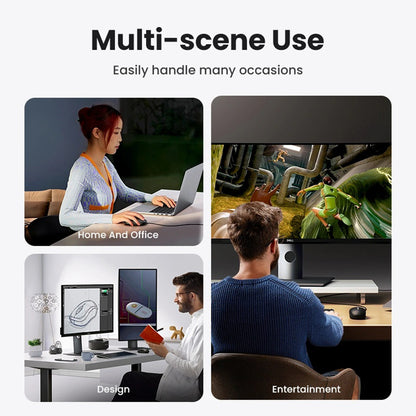 Mouse Wired USB UGREEN MU007, 1200DPI, 1.5m, Negro