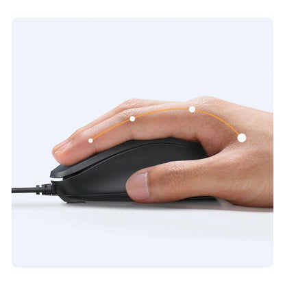 Mouse Wired USB UGREEN MU007, 1200DPI, 1.5m, Negro