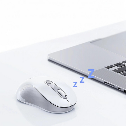 Ratón Inalámbrico Baseus F02, 4000DPI, BT / Wi-Fi, Blanco B0203202