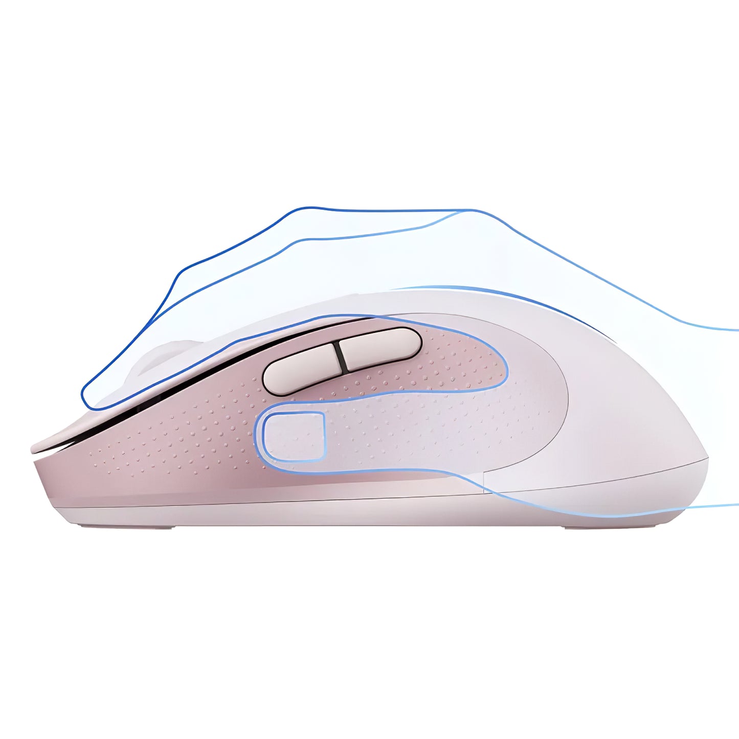 Mouse Wireless Baseus F02, 4000DPI, BT / Wi-Fi, Roz B01055505411-01