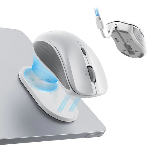 Ratón Inalámbrico ESR MagMouse, 800DPI - 4800DPI, BT / Wi-Fi, Blanco