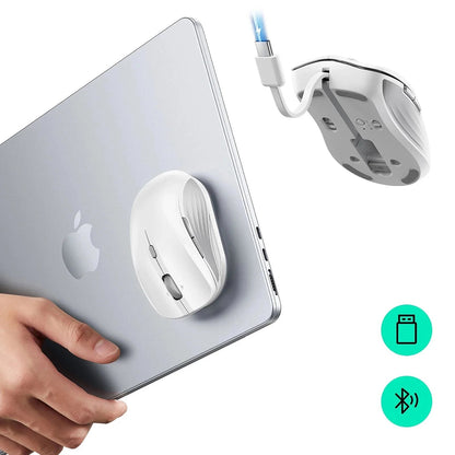 Ratón Inalámbrico ESR MagMouse, 800DPI - 4800DPI, BT / Wi-Fi, Blanco