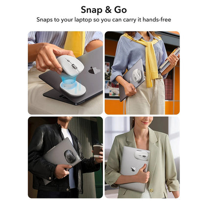 Ratón Inalámbrico ESR MagMouse, 800DPI - 4800DPI, Blanco