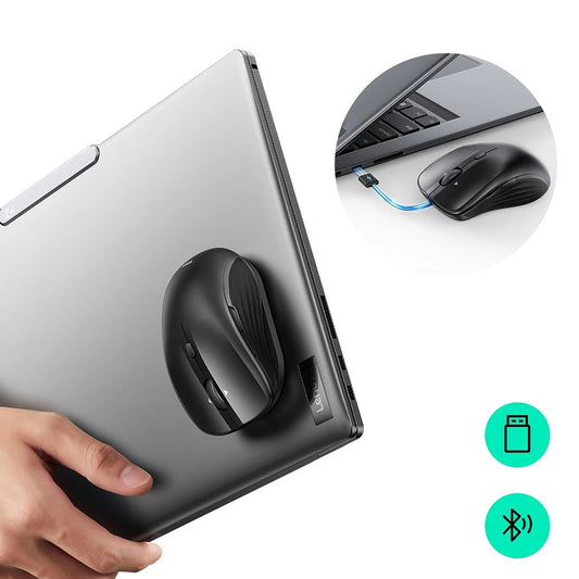 Ratón Inalámbrico ESR MagMouse, 800DPI - 4800DPI, Negro