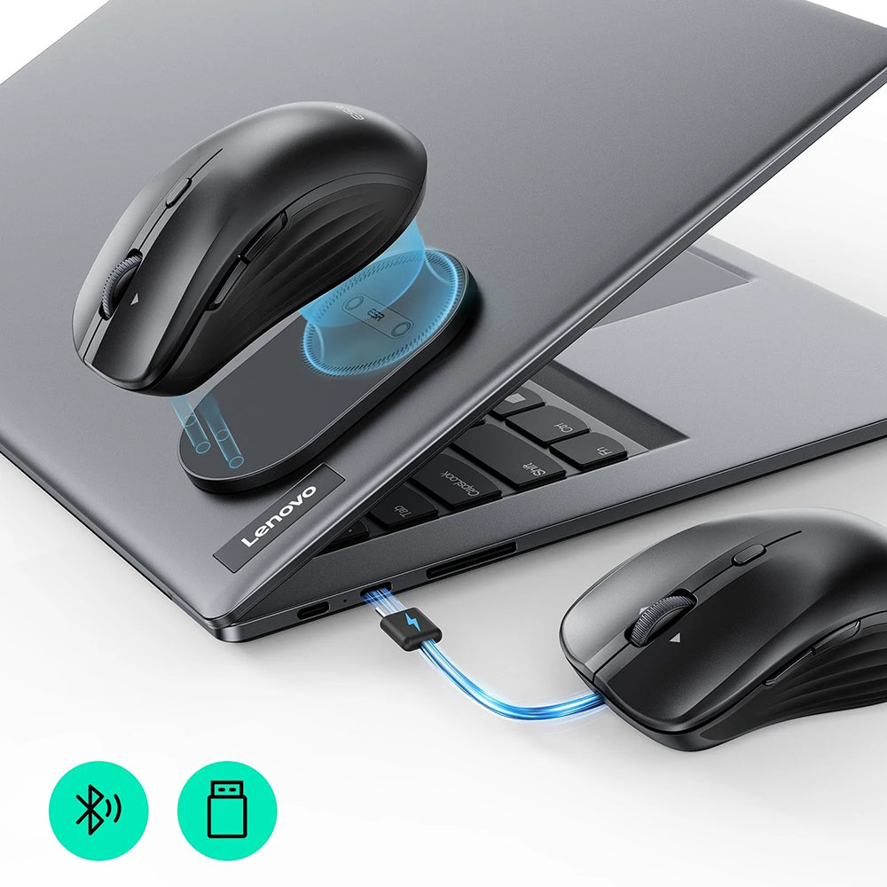 Ratón Inalámbrico ESR MagMouse, 800DPI - 4800DPI, BT / Wi-Fi, Negro