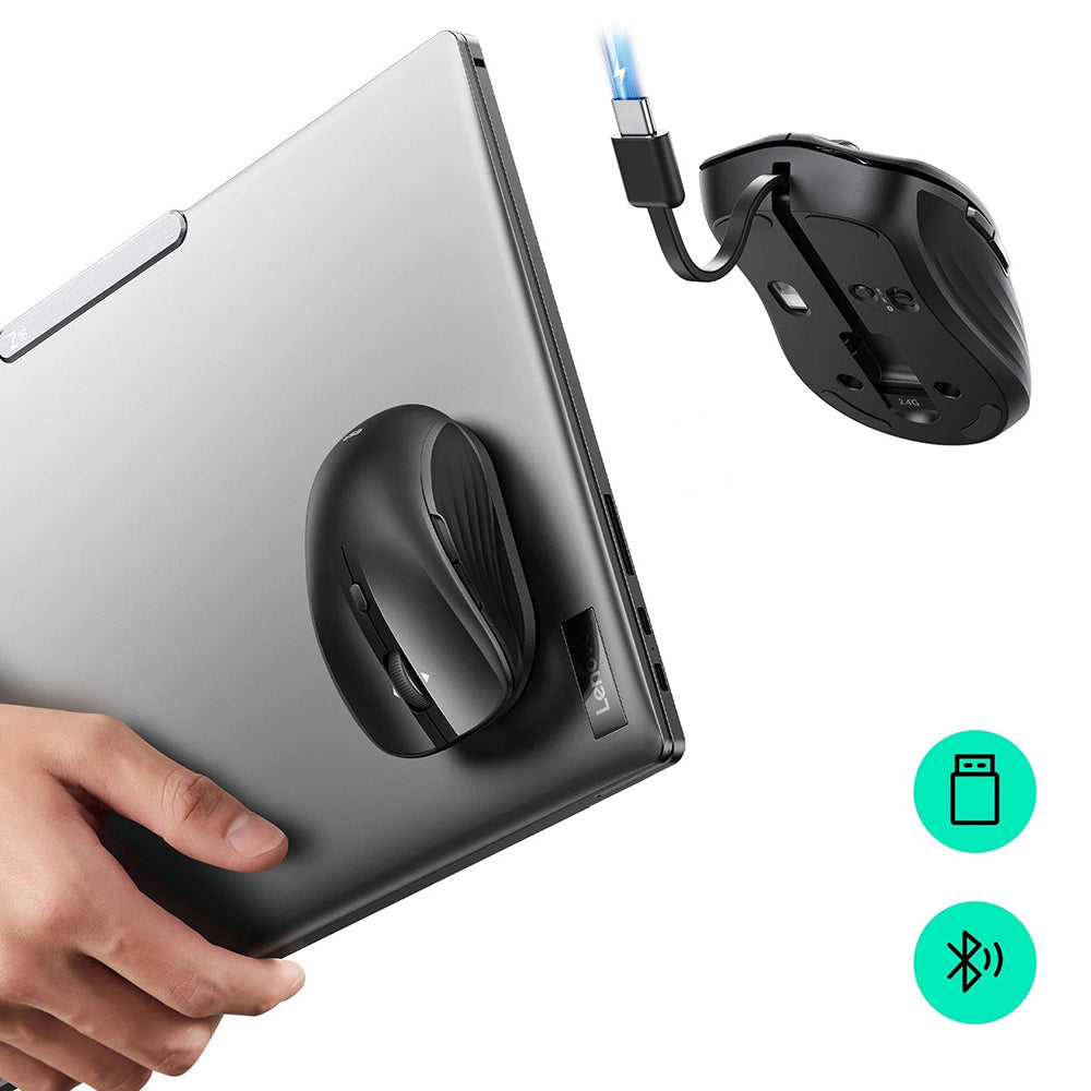 Ratón Inalámbrico ESR MagMouse, 800DPI - 4800DPI, BT / Wi-Fi, Negro