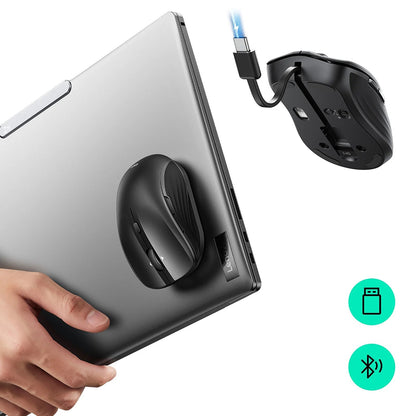 Ratón Inalámbrico ESR MagMouse, 800DPI - 4800DPI, BT / Wi-Fi, Negro