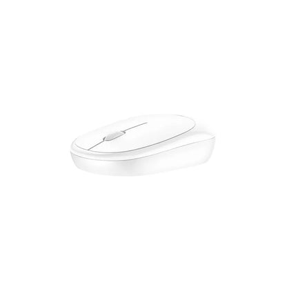 Ratón Inalámbrico HOCO DI04, 1200DPI, BT / Wi-Fi, Blanco