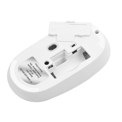 Ratón Inalámbrico HOCO DI04, 1200DPI, BT / Wi-Fi, Blanco