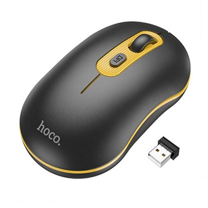 Mouse inalámbrico HOCO GM21, 1600DPI, Amarillo