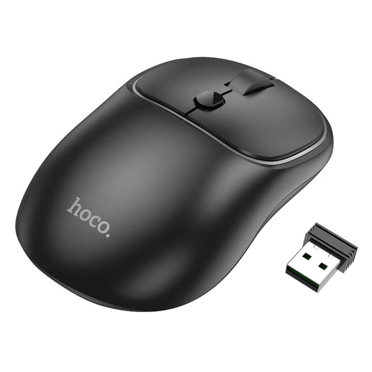 Ratón Inalámbrico HOCO GM25, 1600DPI, BT / Wi-Fi, Negro