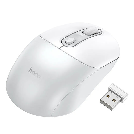 Mouse inalámbrico HOCO GM28, 1600DPI, Blanco
