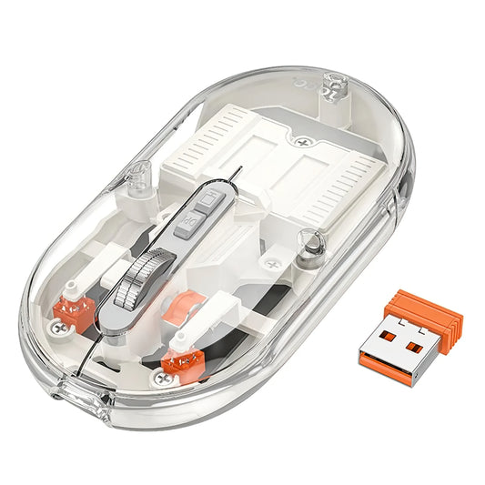 Ratón Inalámbrico HOCO GM35, 1600DPI, BT / Wi-Fi, Blanco