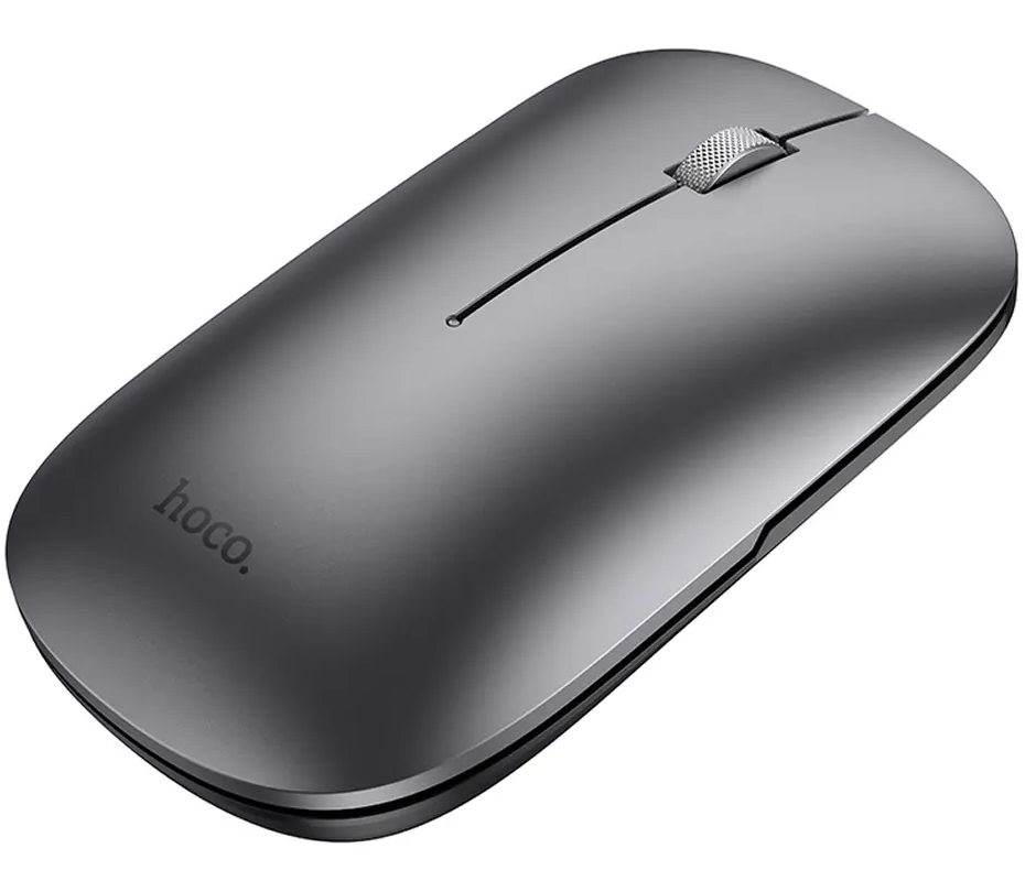 Ratón inalámbrico HOCO GM43, 1600DPI, BT / Wi-Fi, Gris
