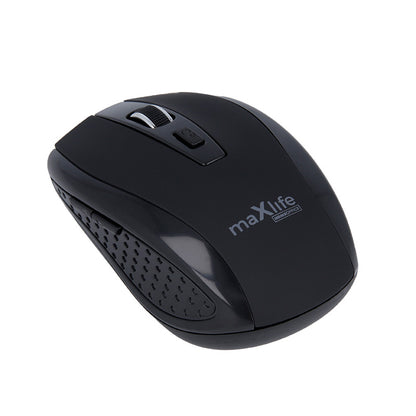 Ratón inalámbrico MaXlife MXHM-02, 1600DPI, Negro