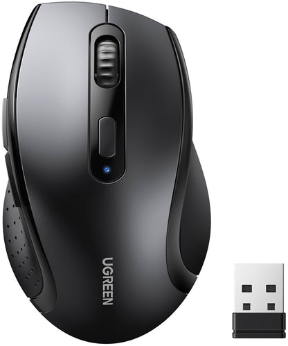 Ratón Inalámbrico UGREEN M511, 1600DPI, Negro