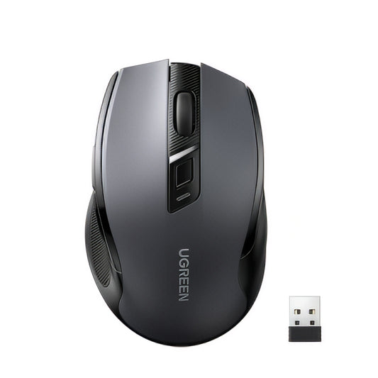 Ratón Inalámbrico UGREEN MU006 (90855), 4000DPI, BT / Wi-Fi, Gris