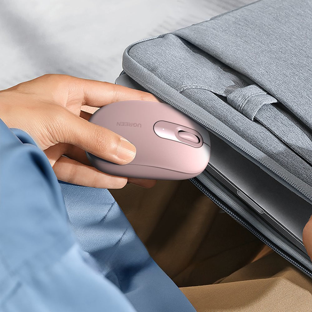 UGREEN MU105 Wireless Mouse, 2400DPI, Pink