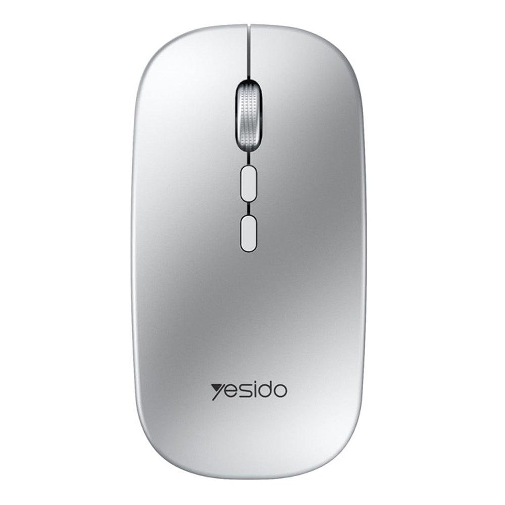 Mouse Wireless Yesido KB15, 800DPI - 1600DPI, Plateado