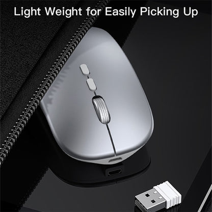 Mouse Wireless Yesido KB15, 800DPI - 1600DPI, Plateado