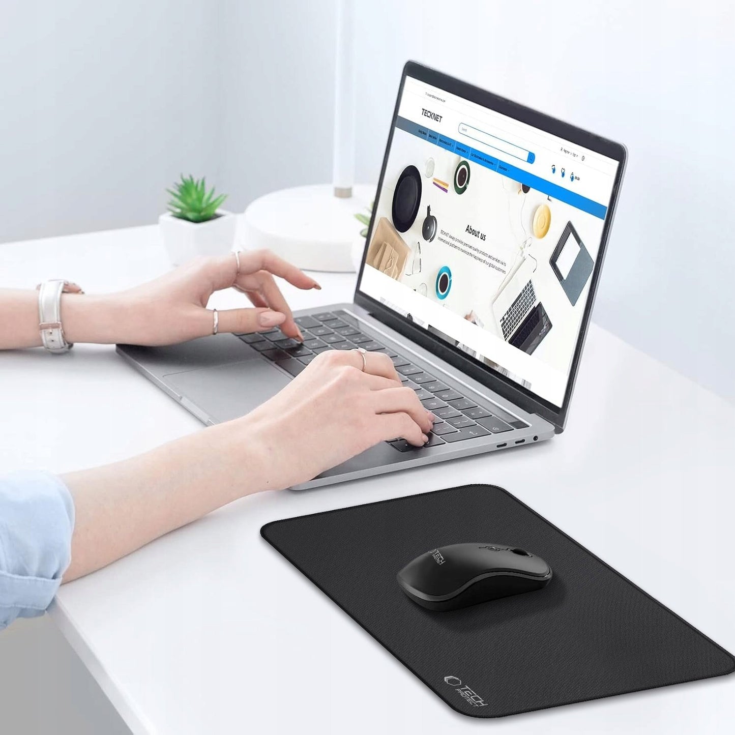 MousePad Tech-Protect A100, 350mm x 250mm, Negro