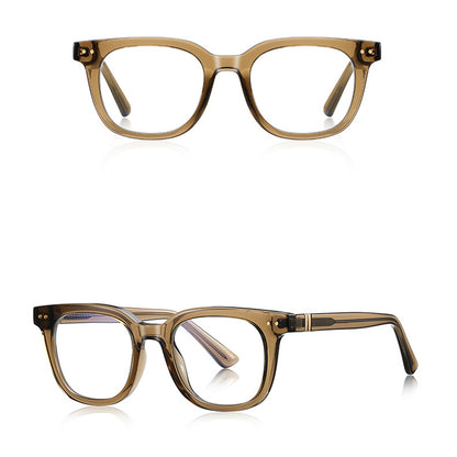 Gafas de Ordenador para Hombre Techsuit 2229, Anti-Luz Azul, Marrón Claro