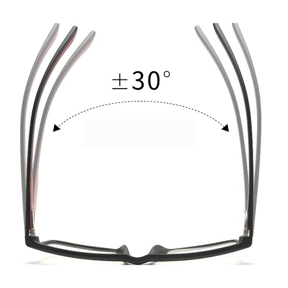 Gafas de Computadora para Hombre Techsuit F2388, Anti Luz Azul, Negras