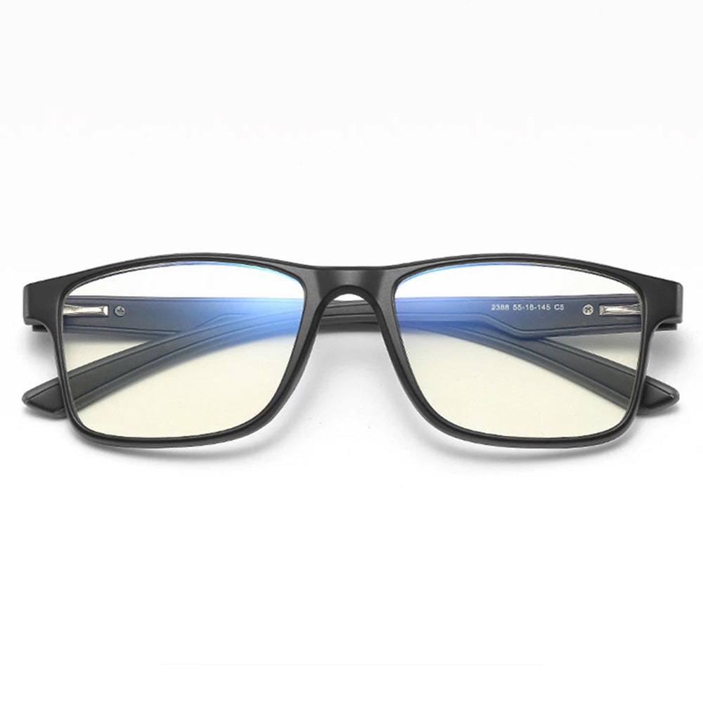 Gafas de Computadora para Hombre Techsuit F2388, Anti Luz Azul, Negras