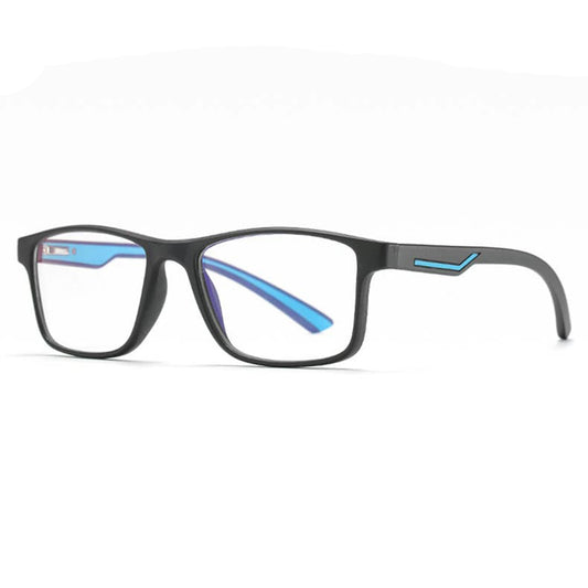 Gafas de ordenador para hombre Techsuit F2388, Anti luz azul, negras y azules