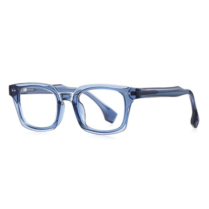 Gafas de ordenador para hombre Techsuit LS084, Anti luz azul, azules transparentes