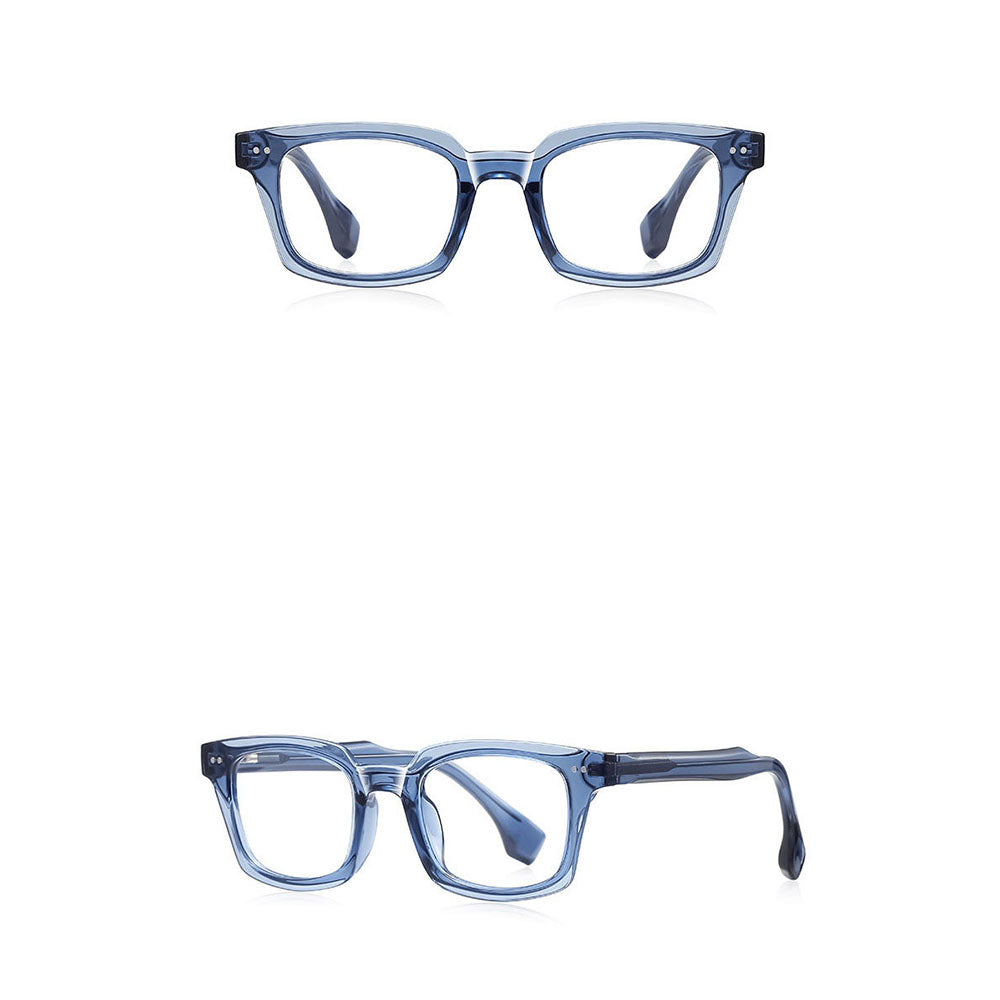 Gafas de ordenador para hombre Techsuit LS084, Anti luz azul, azules transparentes