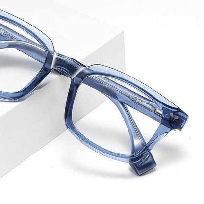 Gafas de ordenador para hombre Techsuit LS084, Anti luz azul, azules transparentes