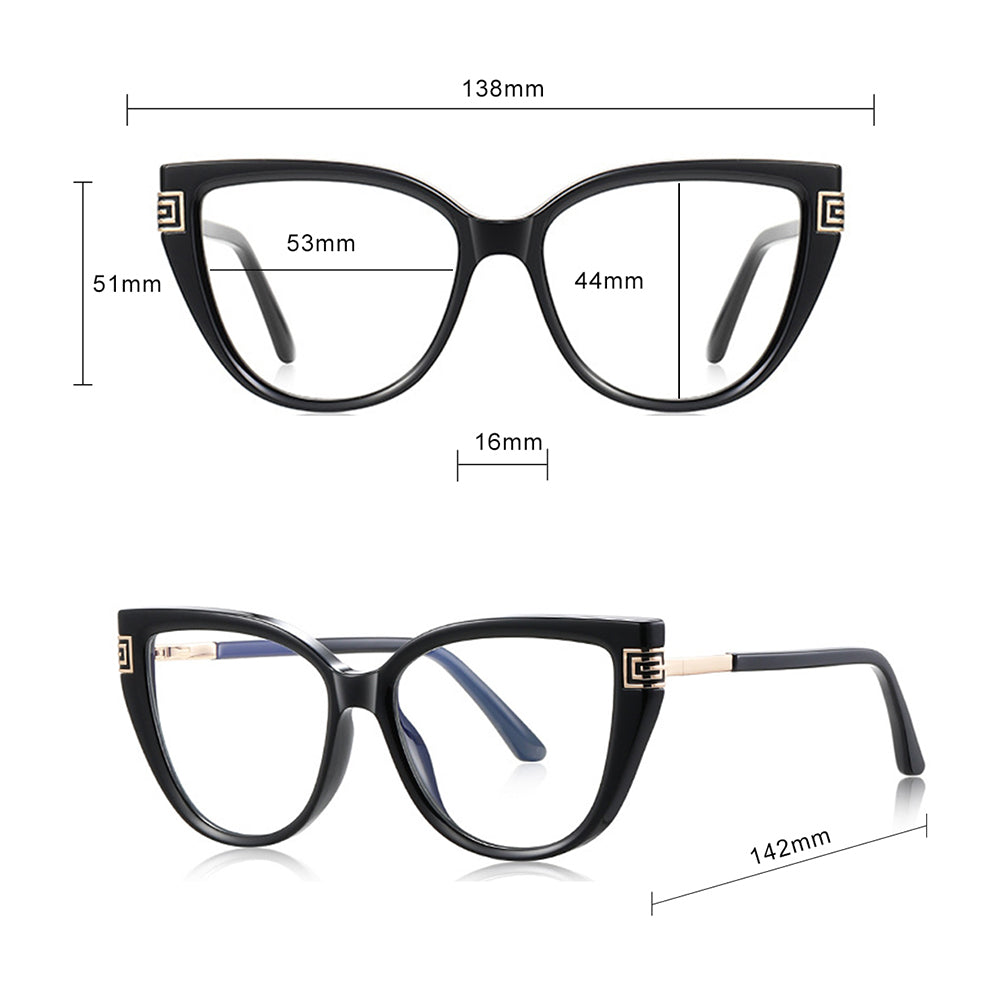 Gafas de Ordenador para Mujer Techsuit 2259, Anti-Luz Azul, Marrón