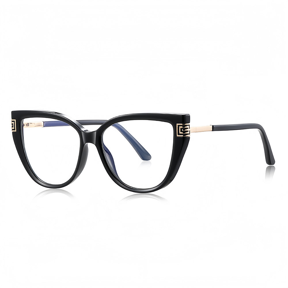 Gafas de Ordenador para Mujer Techsuit 2259, Anti-Luz Azul, Negras