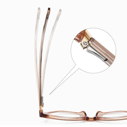 Techsuit 2279 Women's Computer Glasses, Anti-Blue Light, Light Brown