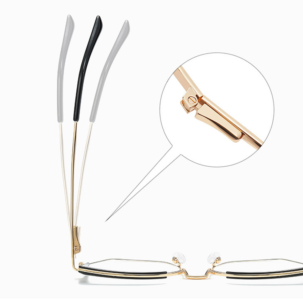 Techsuit 3156 Women's Computer Glasses, Anti-Blue Light, Pink Gold