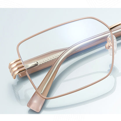 Techsuit 3160 Women's Computer Glasses, Anti-Blue Light, Pink Gold
