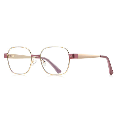 Gafas de Computadora para Mujer Techsuit 3172, Anti Luz Azul, Rosa Dorado