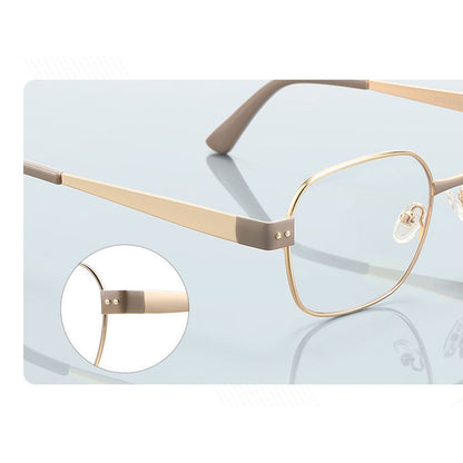 Gafas de Computadora para Mujer Techsuit 3172, Anti Luz Azul, Rosa Dorado