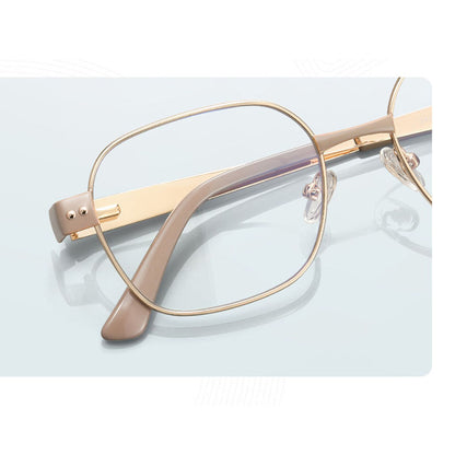 Gafas de Computadora para Mujer Techsuit 3172, Anti Luz Azul, Rosa Dorado