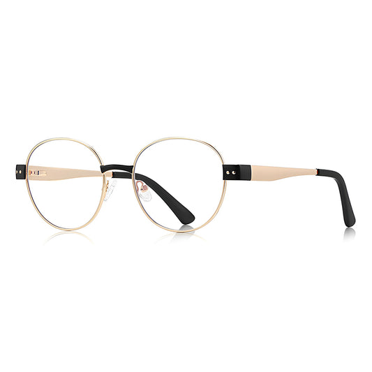 Gafas de Ordenador Mujer Techsuit 3175, Anti Luz Azul, Dorado Negro