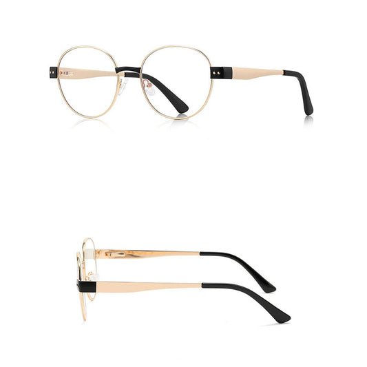 Gafas de Ordenador Mujer Techsuit 3175, Anti Luz Azul, Dorado Negro