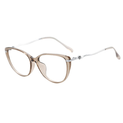Gafas de Ordenador para Mujer Techsuit 86162, Anti-Luz Azul, Plateadas Beige