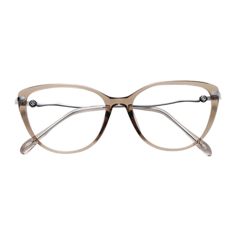Gafas de Ordenador para Mujer Techsuit 86162, Anti-Luz Azul, Plateadas Beige