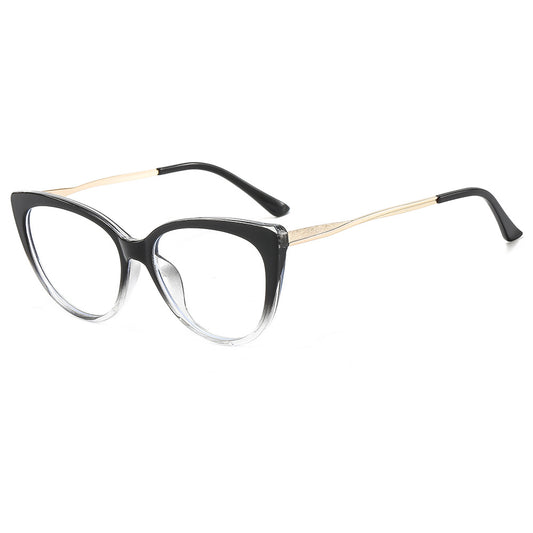 Gafas de ordenador para mujer Techsuit F5018-C7, Anti luz azul, negras transparentes