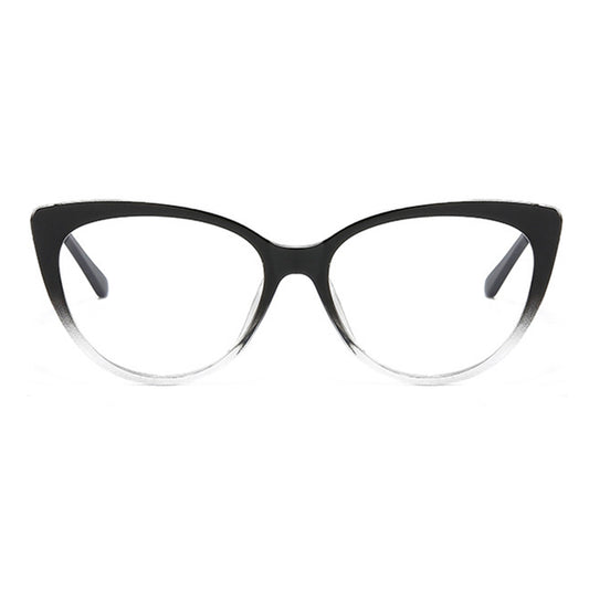 Gafas de ordenador para mujer Techsuit F5018-C7, Anti luz azul, negras transparentes