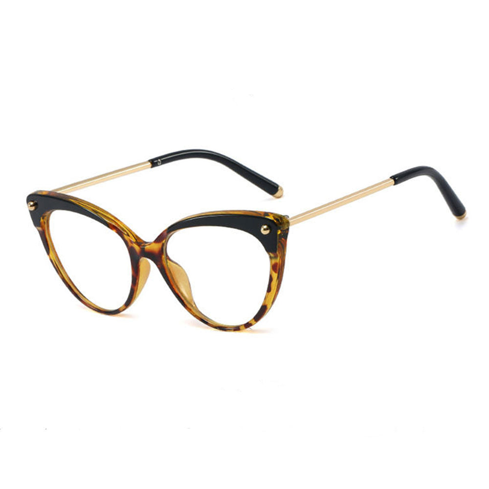 Gafas de ordenador para mujer Techsuit F93308, Anti luz azul, negras doradas